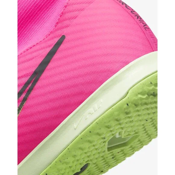 Nike Zoom Superfly 9 Academy IC Soccer Shoes Pink Blast Volt Sz 9 DJ5627-605 - Picture 8 of 8